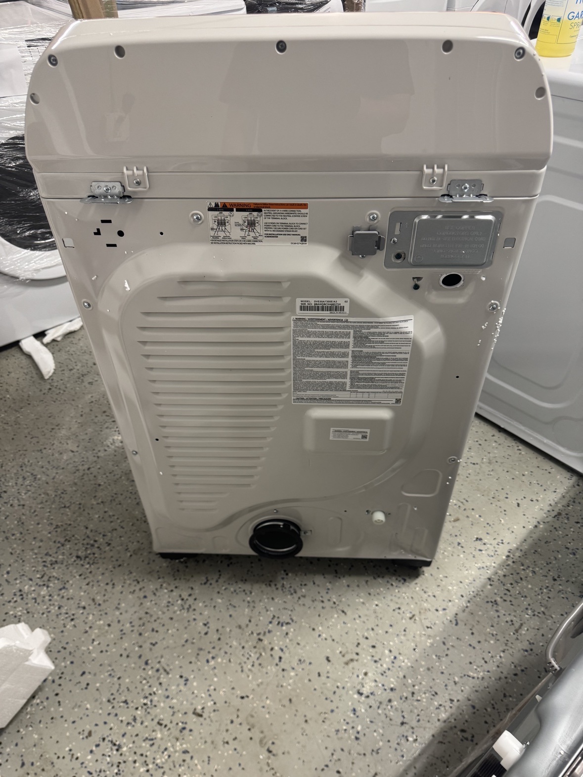 New Samsung 7.2 Electric Dryer, Ivory - photo 6