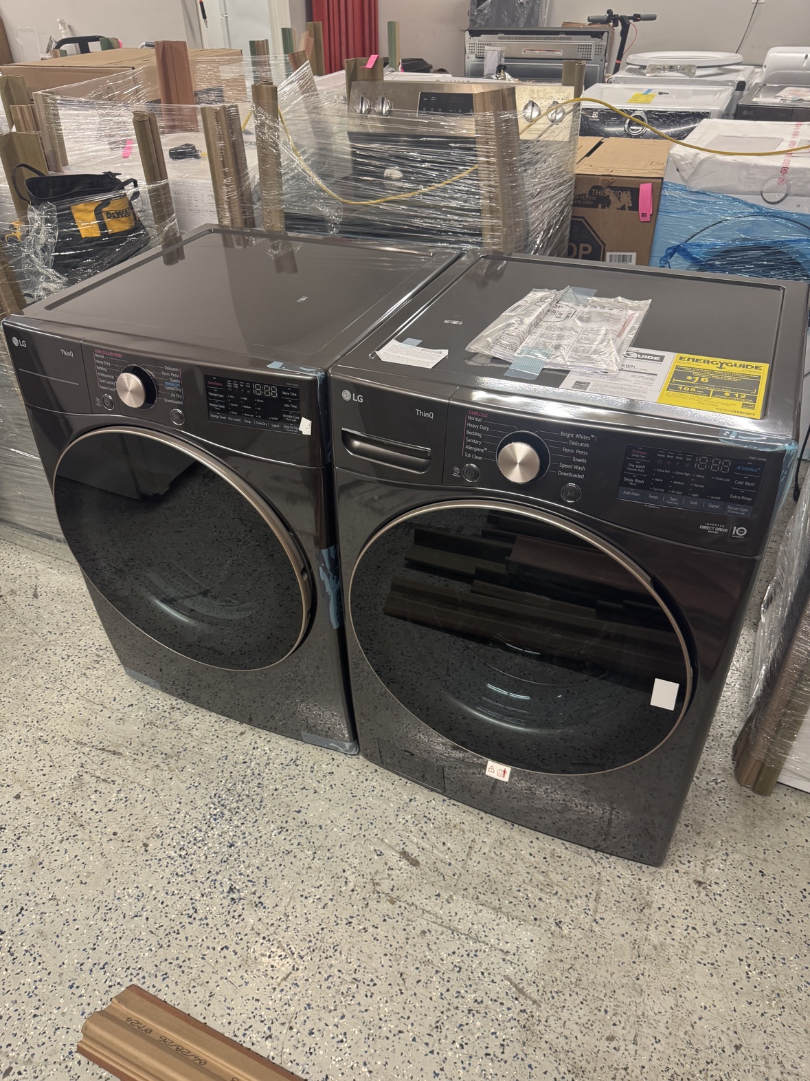 NEW LG Front Load Washer and Dryer Set - photo 2