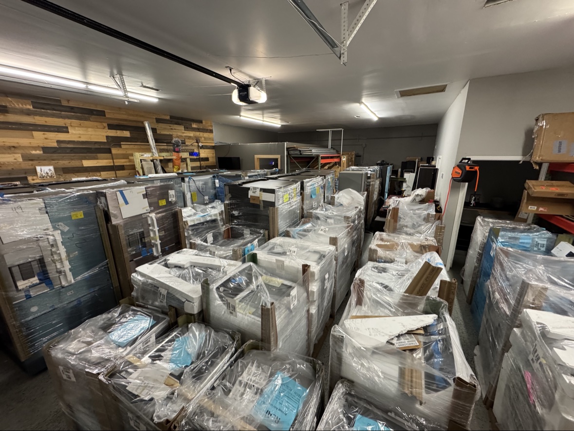Inside our appliance warehouse